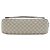 Borsa a tracolla con patta Gucci GG Supreme e vitello beige - vista 3
