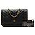 Borsa a tracolla Chanel CC Chevron in vitello Wallet On Chain nera Nero - vista 7
