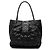 Saco Tote Sloane Square Chanel CC em pele de vitelo acolchoada preta Preto