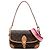 Borsa Satchel Louis Vuitton Monogram Diane Marrone