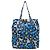 Prada Tessuto Stampato Floral Tote Blau