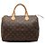 Borsa Boston Louis Vuitton Monogram Speedy 30 Marrone