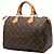 Borsa Boston Louis Vuitton Monogram Speedy 30 Marrone - vista 2
