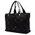 Borsa Tote Chanel Old Travel Line in Nylon Nero - vista 2