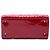 Autre Marque Borsa Lady Dior Satchel Medium in pelle vernice Cannage rossa Dior Rosso - vista 3