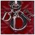 Autre Marque Borsa Lady Dior Satchel Medium in pelle vernice Cannage rossa Dior Rosso - vista 5