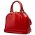 Borsa Satchel Alma BB Louis Vuitton Monogram Vernis Rossa Rosso - vista 2