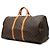 Borsa da viaggio Louis Vuitton Monogram Keepall 60 Marrone - vista 2