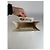 Vintage Gucci strukturierte Lederhandtasche White Silver Weiß - Ansicht 3