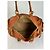 Vintage Courreges Duffle Bag aus Narbenleder Rust Tan Rot - Ansicht 3