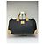 Sac Duffle Structuré Vintage Givenchy Logo 4G Fin 1970s Black Beige Noir - vue 12