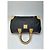 Sac Duffle Structuré Vintage Givenchy Logo 4G Fin 1970s Black Beige Noir - vue 6