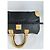 Sac Duffle Structuré Vintage Givenchy Logo 4G Fin 1970s Black Beige Noir - vue 8