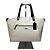 Bolso Tote estructurado Vintage Coach de cuero granulado c. 2010s Cream Beige