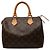 Borsa Boston Louis Vuitton Monogram Speedy 25 Marrone