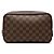 Borsa a pochette Louis Vuitton Damier Ebene Trousse Toilette 25 Marrone