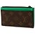 Portacarte e monete Louis Vuitton Monogram Macassar Marrone - vista 2