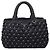 Borsa Prada in crochet effetto rafia blu a pois