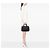Borsa Prada in crochet effetto rafia blu a pois - vista 6