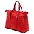 Borsa Satchel Gucci GG in nylon rossa Rosso - vista 2
