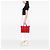 Borsa Satchel Gucci GG in nylon rossa Rosso - vista 6