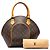Louis Vuitton Monogram Ellipse PM Handtasche Braun - Ansicht 7
