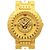 Reloj de pulsera Versace Medusa chapado en oro quartz