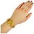 Reloj de pulsera Versace Medusa chapado en oro quartz - vista 2