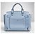 MCM Handtasche in Hellblauem Leder - Ansicht 4