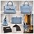 MCM Handtasche in Hellblauem Leder - Ansicht 6