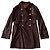 Gabardina Gucci marrón con detalle Horsebit Castaño