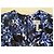 Erdem Vestido Midi Estampado Floral Negro Blanco Azul - vista 2