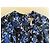 Erdem Vestido Midi Estampado Floral Negro Blanco Azul - vista 6