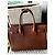 Autre Marque Saint Laurent Borsa SDJ Soft Bo in pelle marrone - vista 6