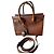 Autre Marque Saint Laurent Sac de Jour borsa shopper in pelle martellata marrone