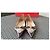 Guess Monogram Canvas & Brown Leather Ballet Flats Beige - view 2