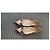 Guess Monogram Canvas & Brown Leather Ballet Flats Beige - view 8