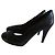 Chanel Galuchat Plateau-Pumps Schwarz