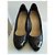 Chanel Galuchat Plateau-Pumps Schwarz - Ansicht 3