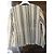 Laurence Dolige Chaqueta corta de seda a rayas Laurence Doligé Beige Gris antracita - vista 2