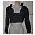 Pinko Black Ruffled Cropped Jacket - view 2