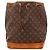 Louis Vuitton Monogram Noé Bolso Bucket Castaño Monograma