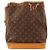 Sac seau Louis Vuitton Monogram Noe Marron Monogramme