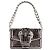Bolso Versace Jeans Couture plata efecto croco
