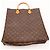 Louis Vuitton Sac Shopping Monogram Marrom Monograma - vista 6