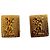 Orecchini Yves Saint Laurent YSL Monogram placcati in oro D'oro