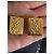 Orecchini Yves Saint Laurent YSL Monogram placcati in oro D'oro - vista 7