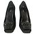 Prada Pumps aus schwarzem Satin mit Kristallen
