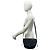 Loewe Vintage Anagram Logo Schultertasche aus Leder Marineblau - Ansicht 2