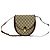 Gucci Vintage Plus Logo Pattern Mini-Schultertasche aus Leder Braun